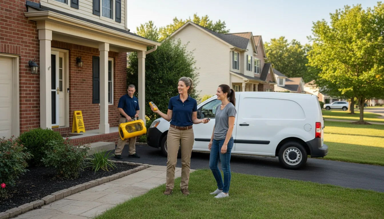 Water restoration image for Home Water Damage Repair in Justiceburg, TX